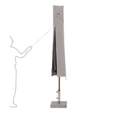 Sekey 190 x 30/50 cm protective cover for 350 cm parasol, made of Oxford fabric